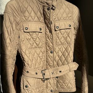 Belstaff Beige Quilted Utility Jacket